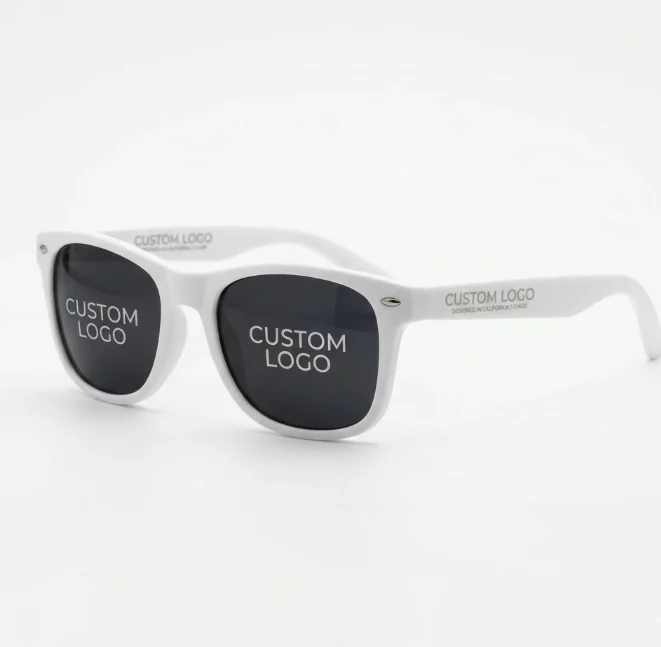 eyewear logo printing silk uv laser engraving hot stamping branding process