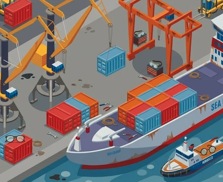 eyewear shipping logistics sea freight air freight cartons export warehouse