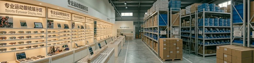 sports eyewear wholesale manufacturer cycling running sunglasses curved lens factory