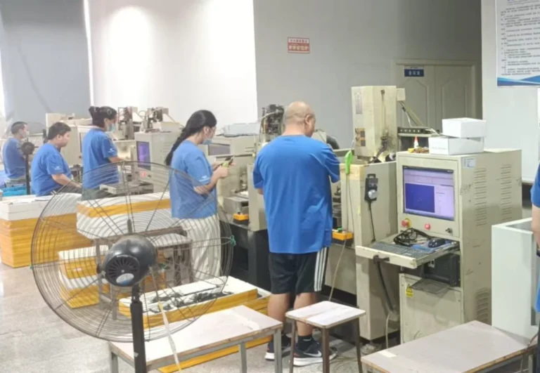 eyewear mass production assembly line qc inspection packaging factory workflow