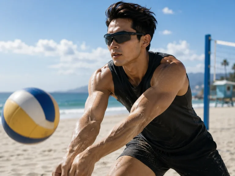 Beach Sports Bright light, sand, water, and movement. Coverage helps