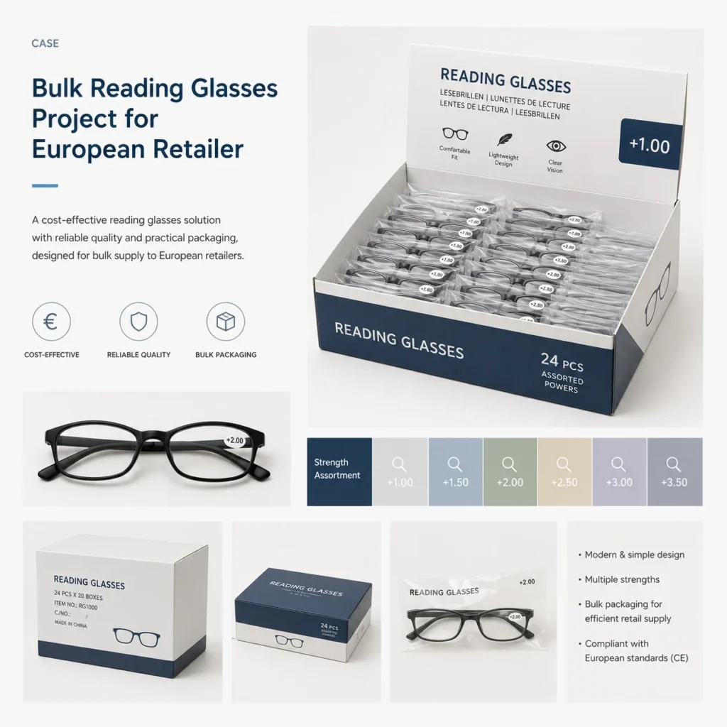Europe Reading Glasses Wholesale Project