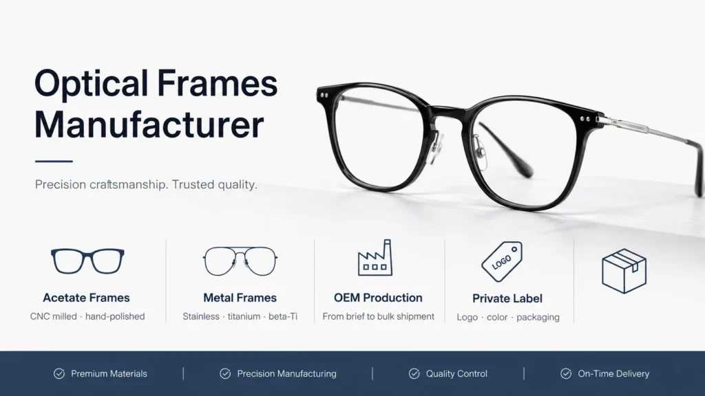 Optical Frames Manufacturer from China