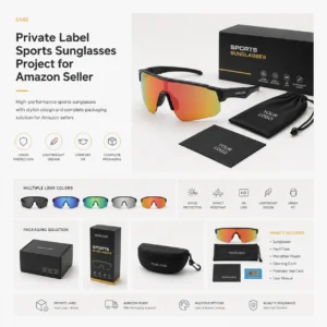 Private label sports sunglasses project for Amazon seller