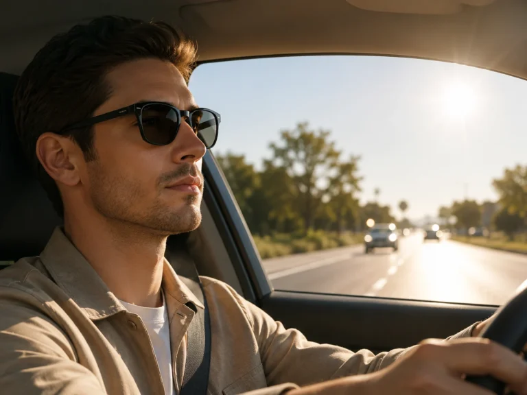driving polarized sunglasses lifestyle
