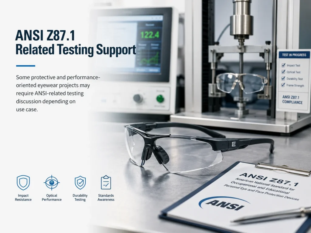 ANSI Z87.1 Related Testing Support