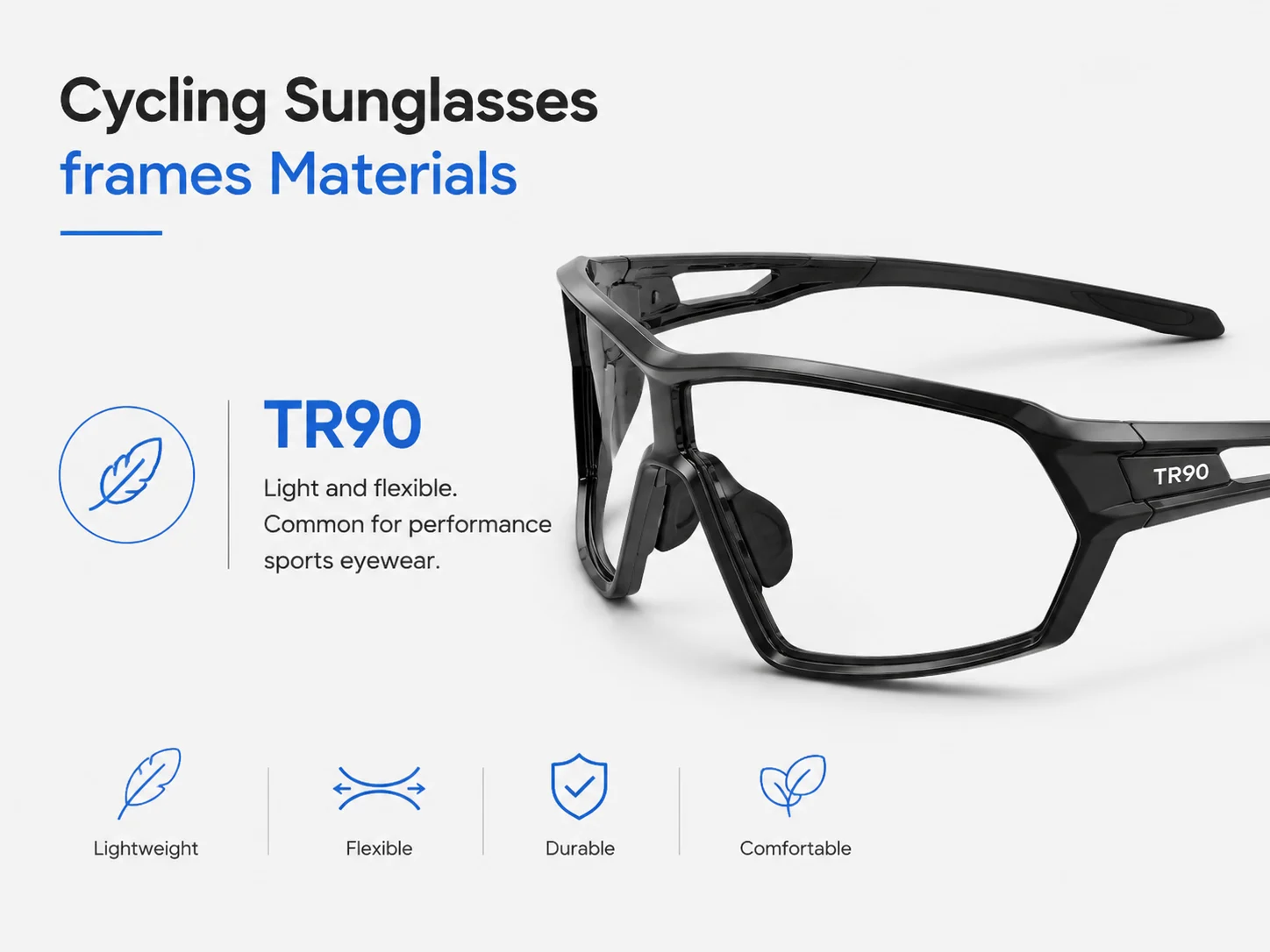 Cycling Sunglasses frames Materials tr90