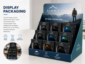 Display Packaging of Promotional Sunglasses