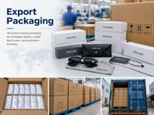 Export Packaging of sunglasses factory