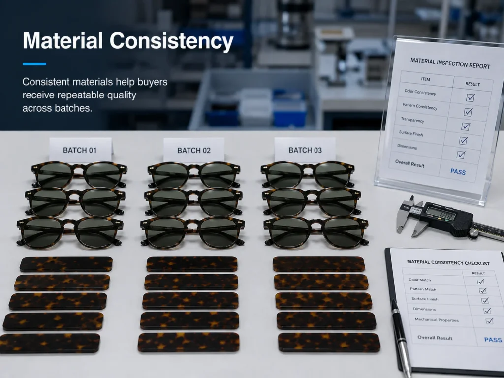 Material Consistency support