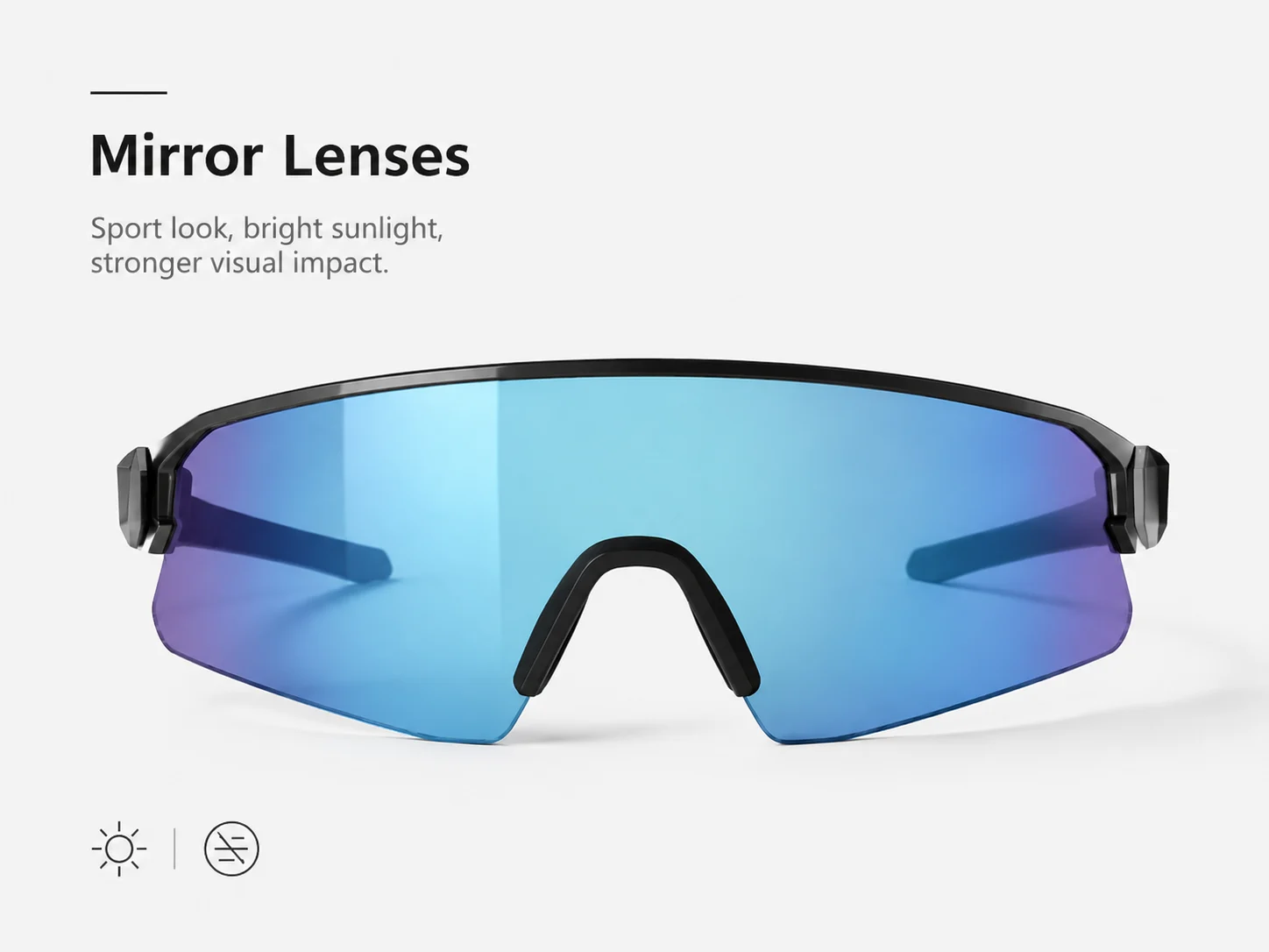 Mirror Lenses of Cycling sunglasses