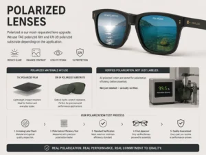 Polarized Lenses of sunglasses material