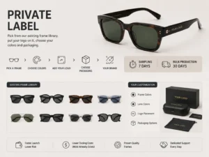 Private Label service from sunglasses manufacturer