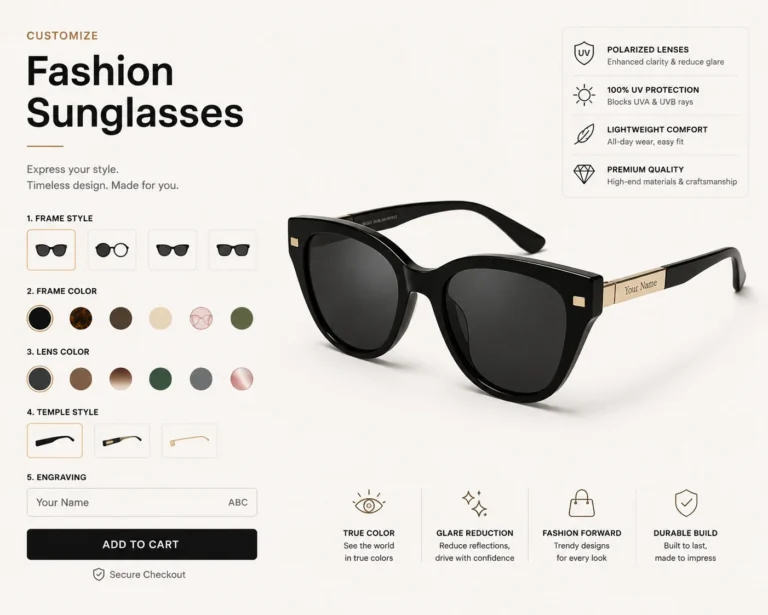 customize Fashion Sunglasses